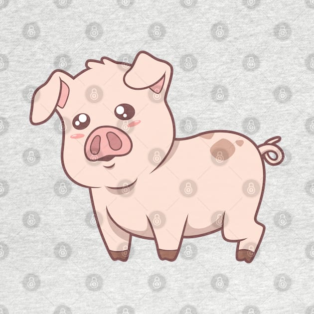 Kawaii pig by Modern Medieval Design